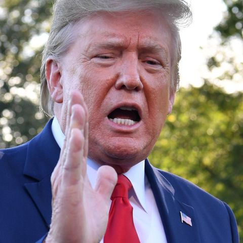 Donald Trump vor dem Weißen Haus in Washington