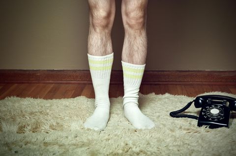 Männerbeine mit Socken