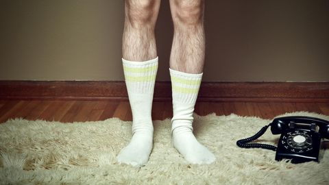 Männerbeine mit Socken