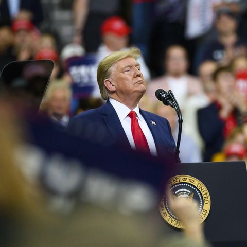 Donald Trump bei einer Wahlkampfveranstaltung in Minnesota