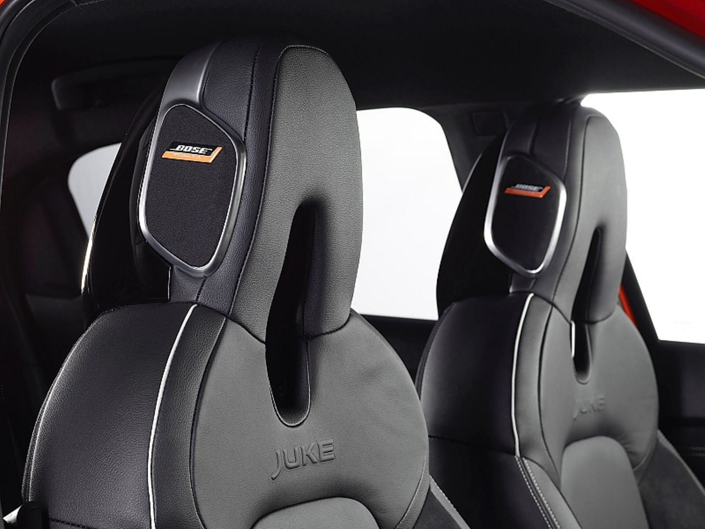 Lautsprecher befinden sich auch in den Kopfstützen des Nissan Juke
