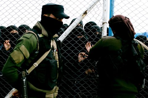 ausländische Familien, die im sogenannten "Kalifat" des IS lebten, im Lager al-Hul