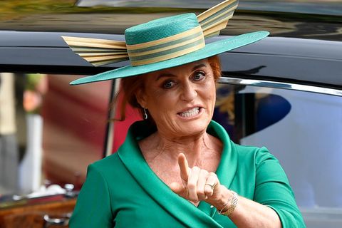 Sarah "Fergie" Ferguson bei der Hochzeit ihrer Tochter Eugenie im Oktober 2018