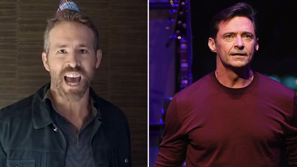Die befreundeten Schauspieler Hugh Jackman und Ryan Reynolds necken sich seit Jahren in den sozialen Netzwerken. Die befreundeten Schauspieler Hugh Jackman und Ryan Reynolds necken sich seit Jahren in den sozialen Netzwerken.