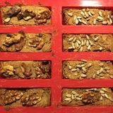 So sehen die Fitnessriegel nach dem Backen aus