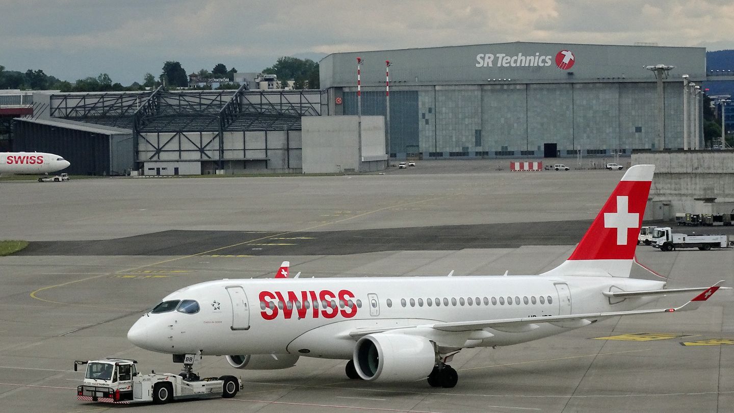 Airbus A220 der Swiss
