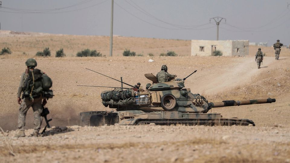 Türkische Armeeeinheiten am Dienstag im Norden Syriens