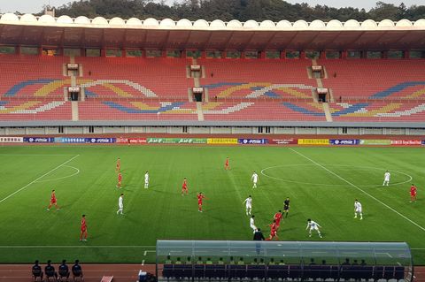 Zuschauerzahl: 0 – Szene aus dem ersten Länderspiel zwischen Nordkorea und Südkorea