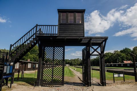 Ein Blick auf das ehemalige Konzentrationslager Stutthof in Sztutowo im Norden Polens.