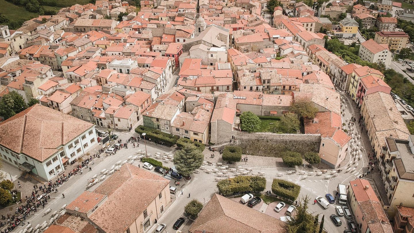 Luftaufnahme von Frosolone