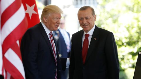 Donald Trump und Recep Tayyip Erdogan vor zwei Jahren im Weißen Haus