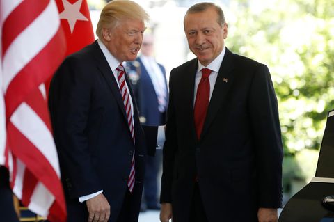 Donald Trump und Recep Tayyip Erdogan vor zwei Jahren im Weißen Haus