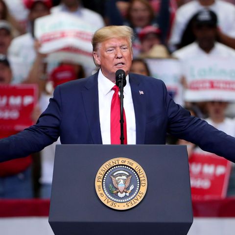 US-Präsident Donald Trump während einer Wahlkampfveranstaltung in Dallas (Texas)