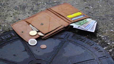 Der Londoner Tim Cameron verlor sein Portemonnaie auf der Straße