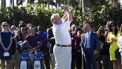 Ein Foto von 2014: Donald Trum beim Golfspiel in seinem einem Club.