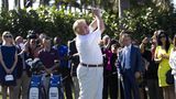 Ein Foto von 2014: Donald Trum beim Golfspiel in seinem einem Club.