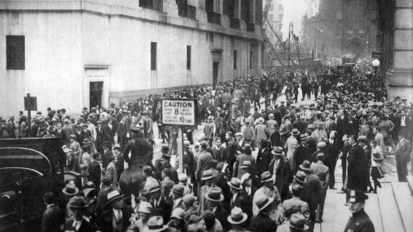 Tumulte vor der New Yorker Börse