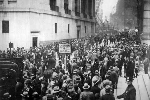 Tumulte vor der New Yorker Börse