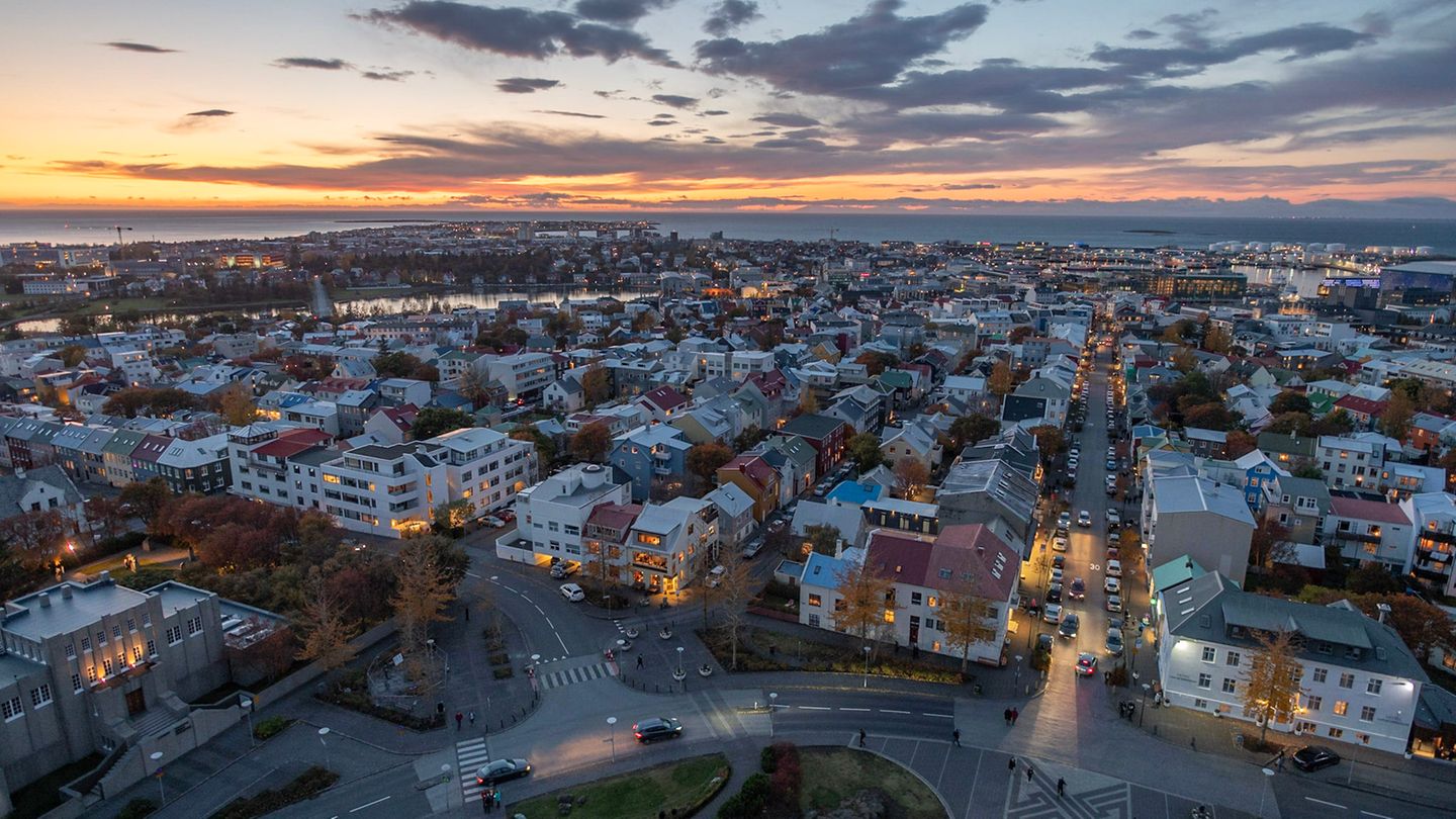 Blick auf Reykjavik