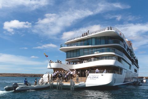 Die "Celebrity Flora" von Celebrity Cruises wurde für die Erkundung der Galapagos-Inseln konzipiert