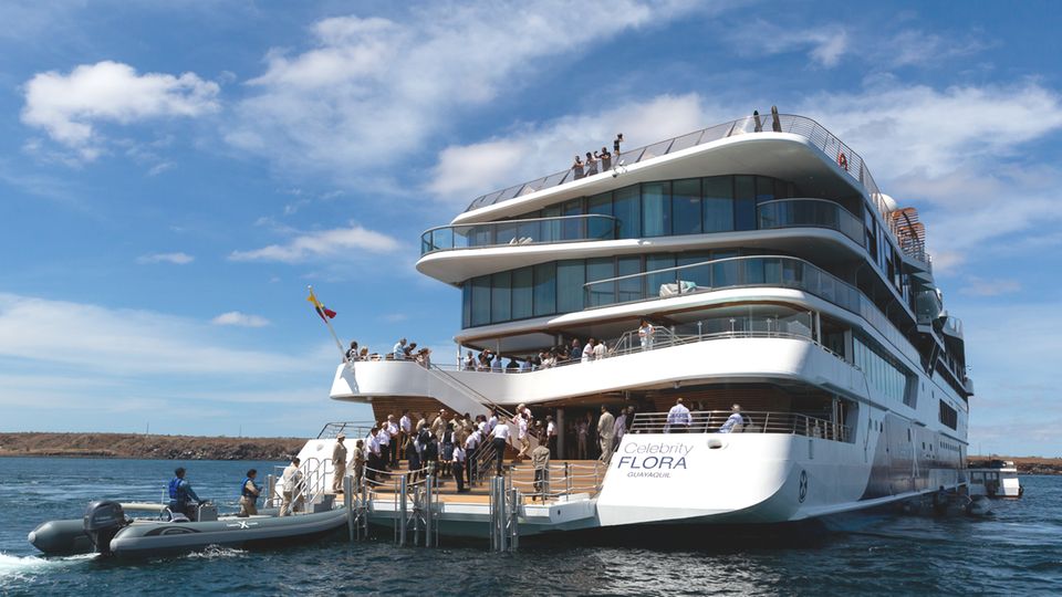 Kreuzfahrten: Die "Celebrity Flora" von Celebrity Cruises wurde für die Erkundung der Galapagos-Inseln konzipiert Die "Celebrity Flora" von Celebrity Cruises wurde für die Erkundung der Galapagos-Inseln konzipiert