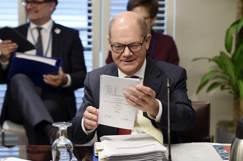 Die vielen Wesen eines Finanzministers - in Washington kam der Öko-Olaf zum Vorschein.