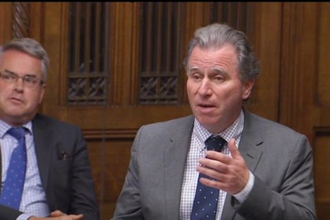 Oliver Letwin während seiner Rede im Unterhaus vor der Abstimmung über seinen Antrag