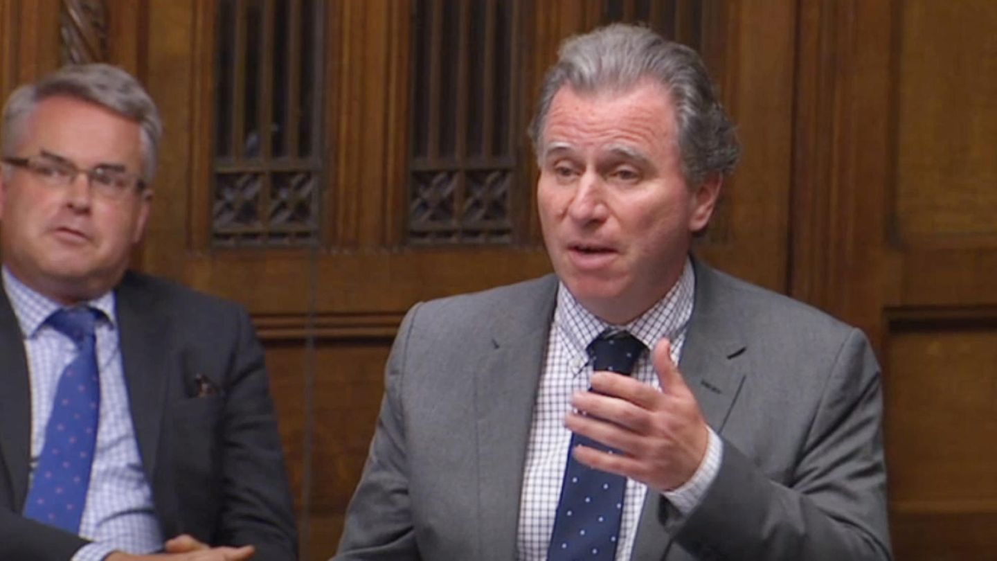 Oliver Letwin während seiner Rede im Unterhaus vor der Abstimmung über seinen Antrag