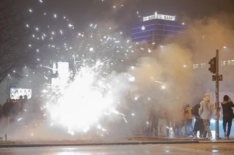 Silvester-Feuerwerk in Berlin