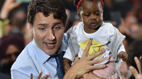 Kanada: Justin Trudeau beim Wahlkampf