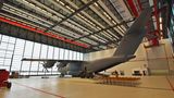A400M im Hangar von hinten