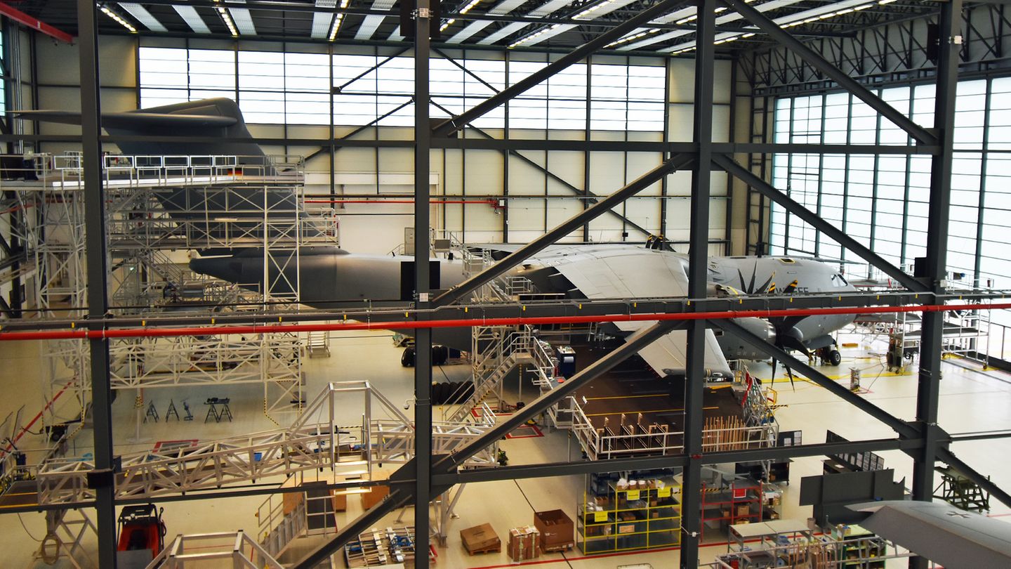 Wartungshalle für den Airbus A400M Wartungshalle für den Airbus A400M