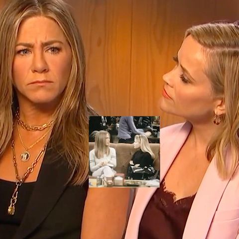 Jennifer Aniston und Reese Witherspoon spielen eine Szene von vor 20 Jahren nach