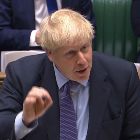 Großbritanniens Premier Boris Johnson im Parlament