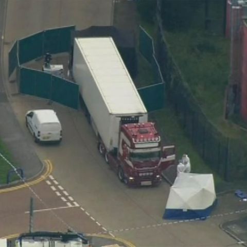Der in England sichergestellte Lastwagen