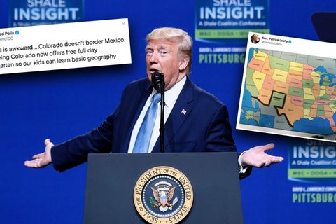 Rede des US-Präsidenten: "Bauen die Mauer in Colorado" – Twitter-Nutzer geben Donald Trump Geografie-Unterricht