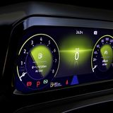 Die digitalen Instrumente sind schlicht, aber ansehnlich