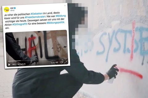 FDP lässt Fehler in Nazi-Parolen korrigieren – Aktion geht nach hinten los
