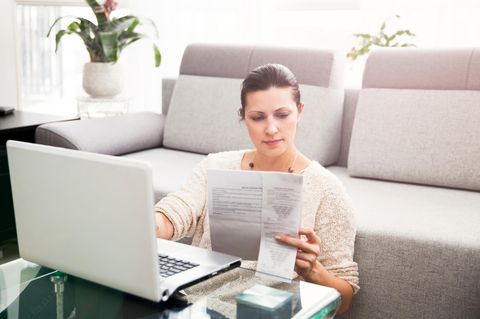 Frau am Computer