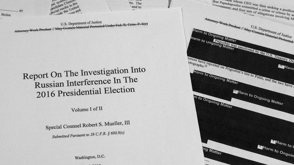Der bearbeitete Mueller-Bericht zur Russland-Affäre