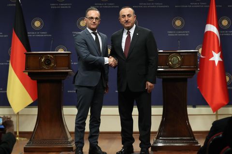 Bundesaußenminister Heiko Maas und sein türkischer Amtskollege Mevlut Cavusoglu