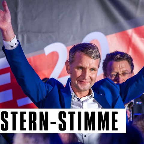 AfD-Spitzenkandidat Björn Höcke nach der Landtagswahl in Thüringen