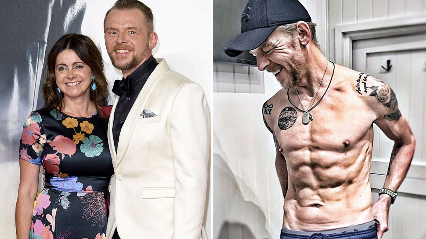 Für eine Filmrolle musste Schauspieler Simon Pegg ordentlich abnehmen - seine Frau war nicht begeistert