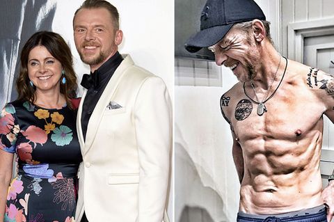 Für eine Filmrolle musste Schauspieler Simon Pegg ordentlich abnehmen - seine Frau war nicht begeistert