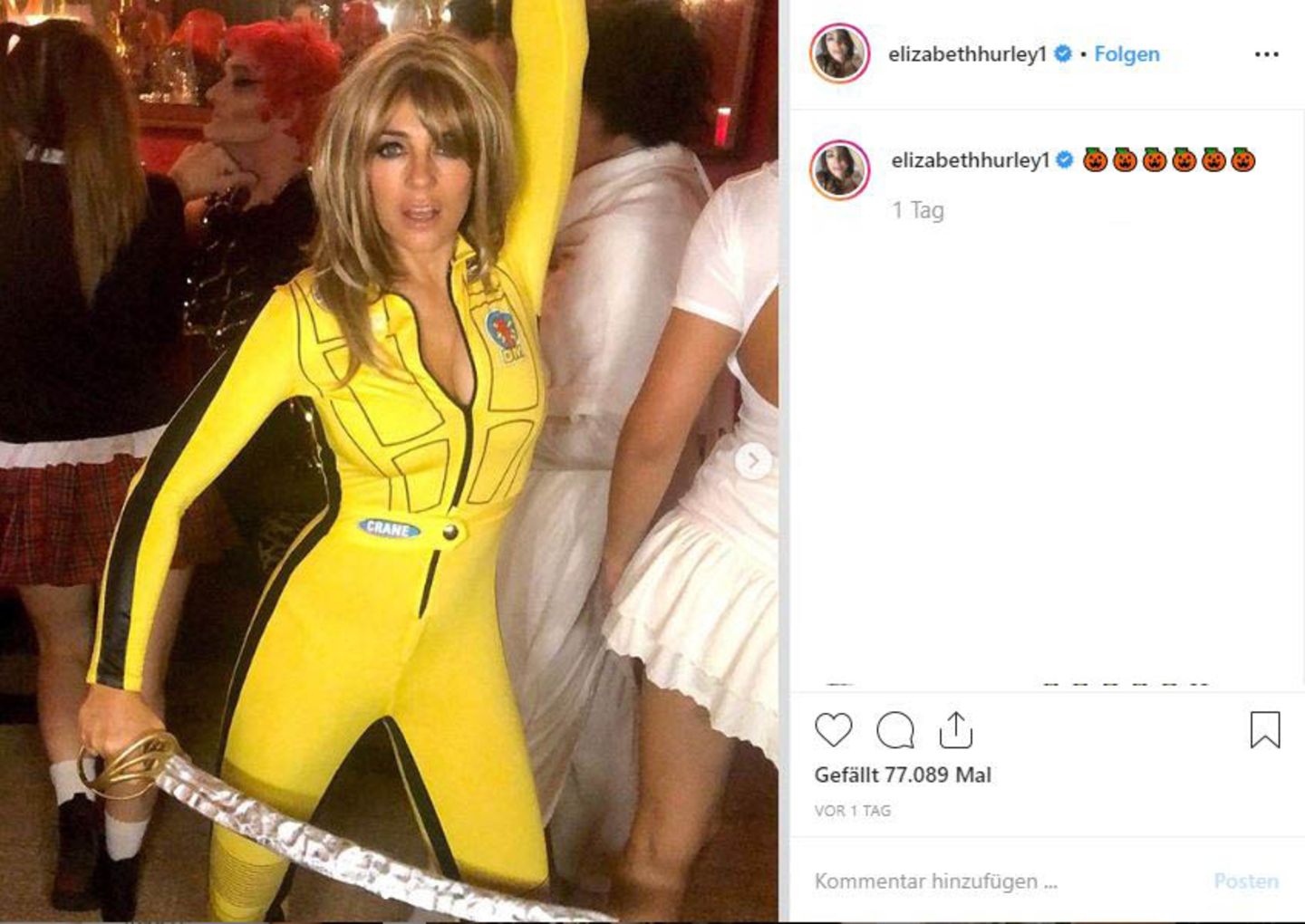 Elizabeth Hurley Halloween