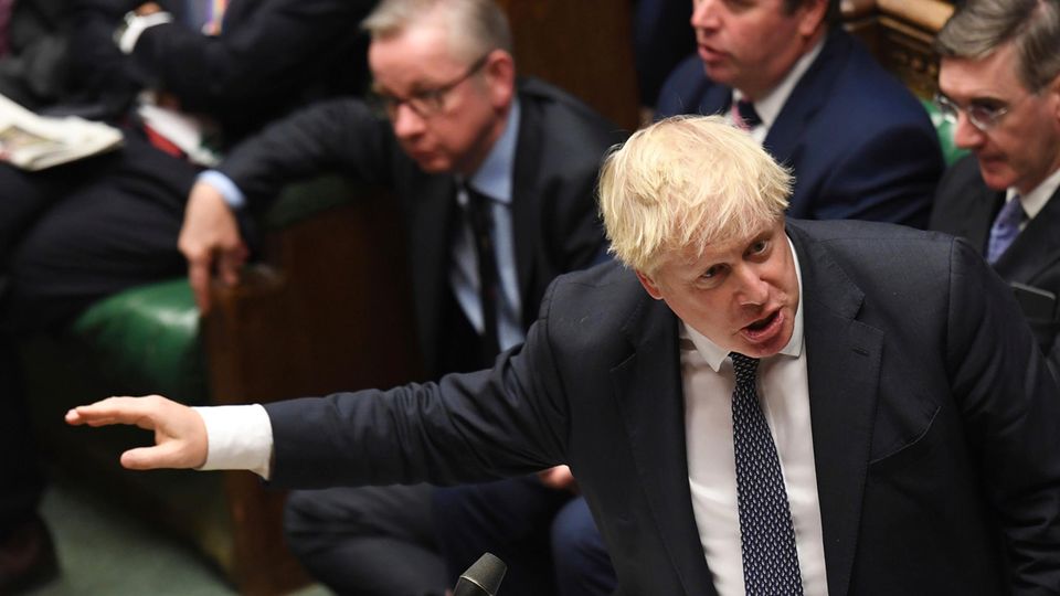 Großbritanniens Premierminister Boris Johnson im britischen Unterhaus
