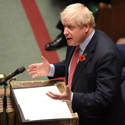 Boris Johnson spricht am Dienstag in der Debatte zu vorgezogenen Neuwahlen