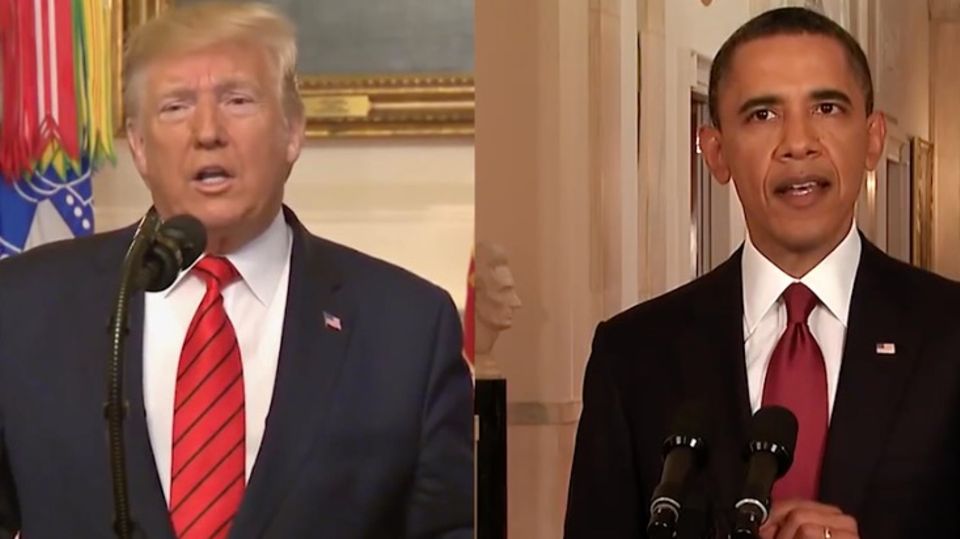 Donald Trump und Barack Obama Donald Trump und Barack Obama