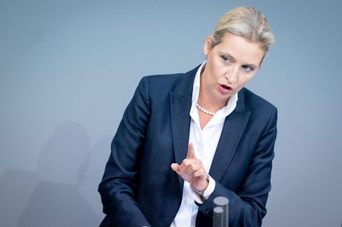 Alice Weidel, Fraktionsvorsitzende der AfD, spricht im Bundestag
