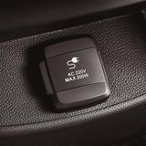 Selbst ein 220-Volt-Anschluß ist an Bord des Ssangyong Korando